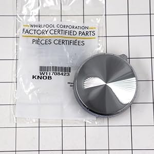 Bouton de remplacement pour plaque de cuisson Whirlpool W11708423