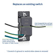 Leviton Countdown Timer Switch for Household Lights and Exhaust Fans, 15-30 min, 1-2 Hour, No Neutral Wire Required, Single Pole, 15A, 1/2HP/9.8A Fan/Motor, DT102-1LW, White 🍁 All In One Marketplace Canada