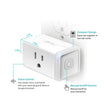 Kasa Smart Plug Mini by TP-Link (HS103P2) - Smart Home WiFi Outlet Works with Alexa, Echo and Google Home, No Hub Required, Remote Control, 2.4GHz WiFi Required, 15 Amp, UL Certified, 2-Pack, White 🍁 All In One Marketplace Canada