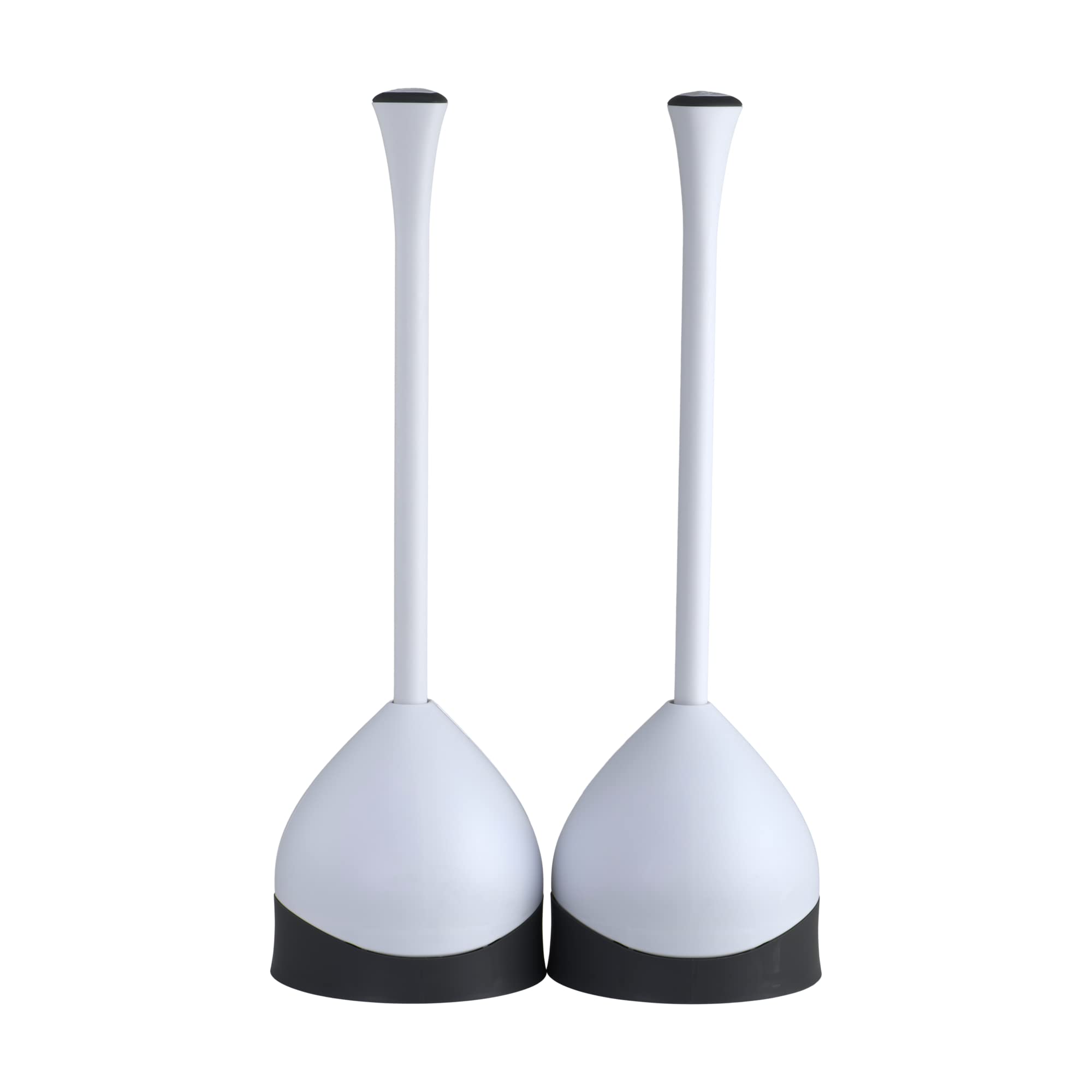 Clorox Toilet Plunger with Hideaway Caddy, Set of 2 – for Bathroom Organization and Storage, Bathroom Accessories, Toilet Unclogger, with Holder, White 🍁 All In One Marketplace Canada