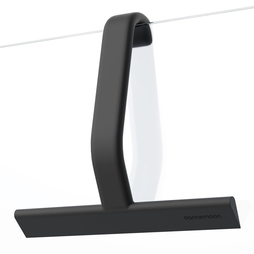 dancemoon JustHang Shower Squeegee for Glass Doors, All-One-Piece Silicone with Built-in Hook Design for Easy Hanging, Household Window Mirror Squeegee for Bathroom, Glass, Tile Wall,Car 10-Inch Black 🍁 All In One Marketplace Canada