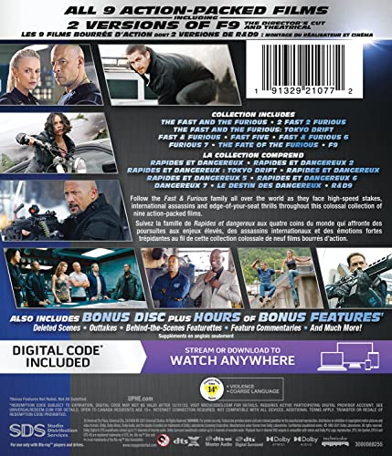 Fast & Furious / 9-Movie Collection - Blu-ray