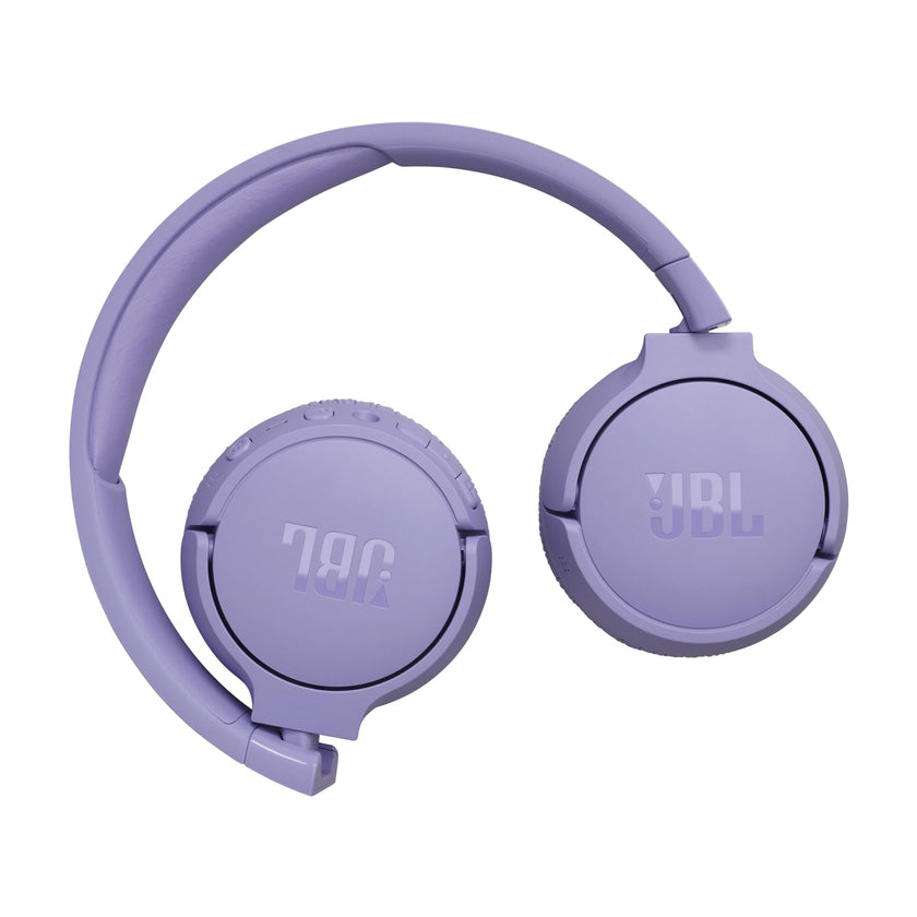 JBL Tune 670NC - Adaptive Noise Cancelling with Smart Ambient Wireless On-Ear Headphones, Up to 70H Battery Life with Speed Charge, Lightweight, Comfortable and Foldable Design (Purple) 🍁 All In One Marketplace Canada
