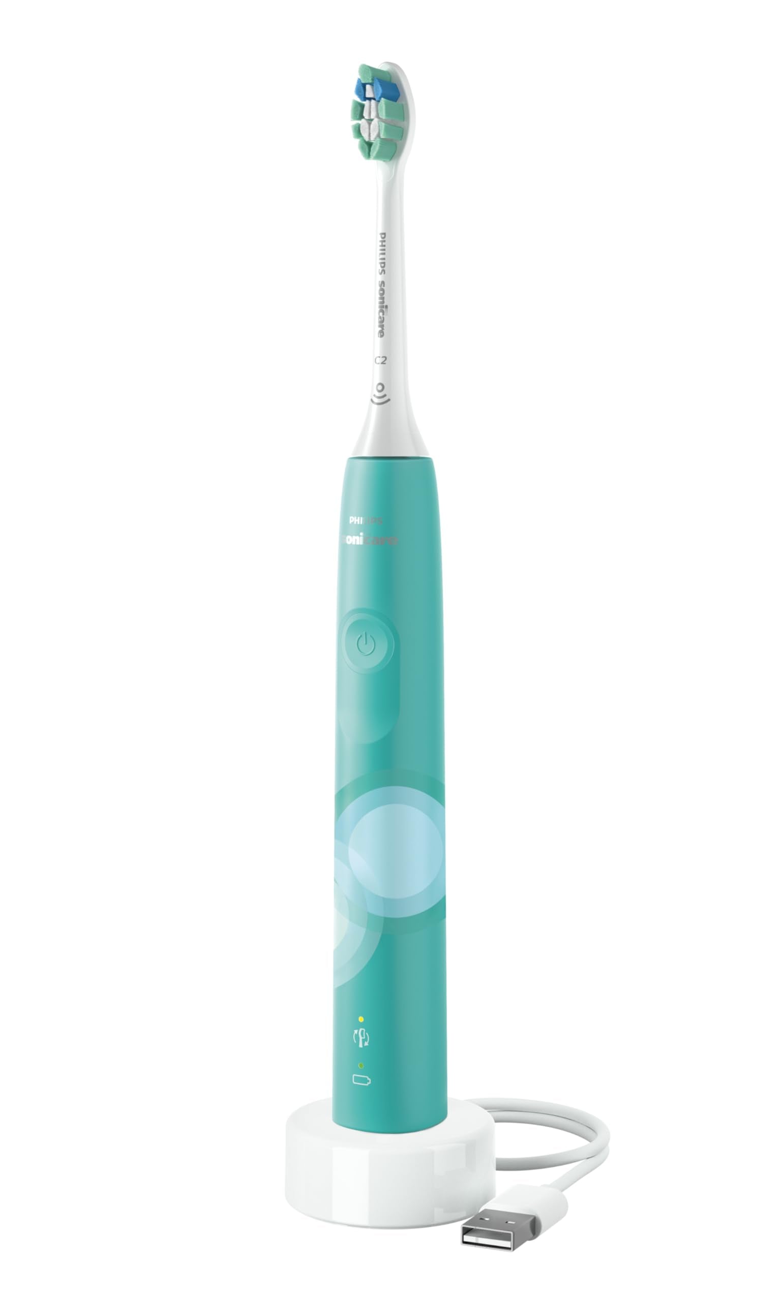 Philips Sonicare 4100 Electric Toothbrush, Sonic Toothbrush with Two Intensity Levels, Pressure Sensor and Timer, Cleansing Blue Prismatic, Model HX3689/23 🍁 All In One Marketplace Canada