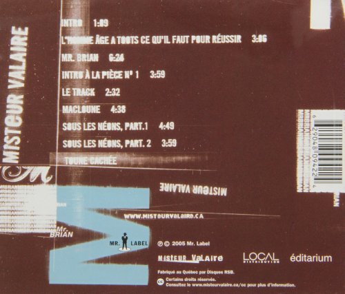 Misteur Valaire / Mr. Brian - CD (Used)