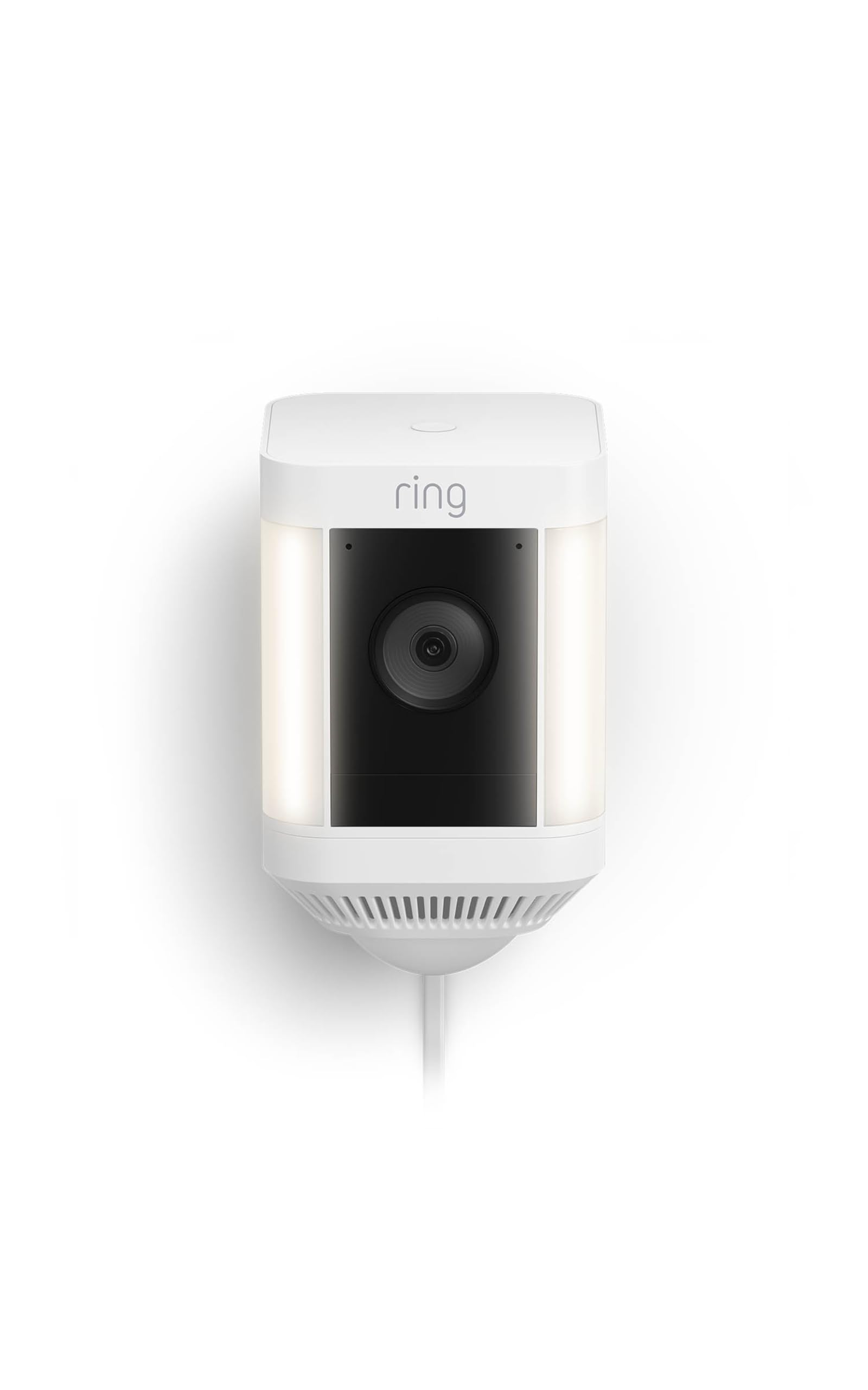 Ring Spotlight Cam Plus, Plug-in | Two-Way Talk, Colour Night Vision, and Security Siren - White 🍁 All In One Marketplace Canada