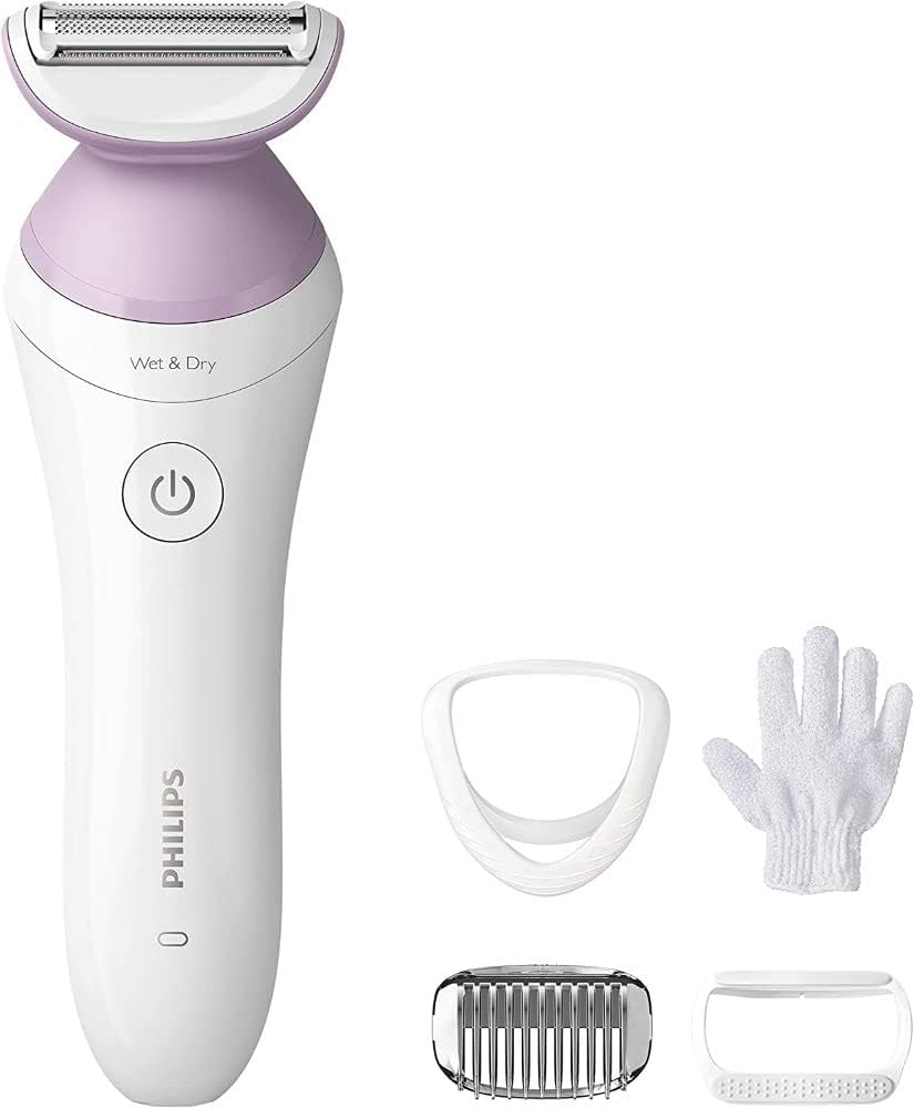 Philips Female Grooming Lady Shaver Series 6000, Cordless Wet & Dry use, 4 accessories, BRL136/00 🍁 All In One Marketplace Canada