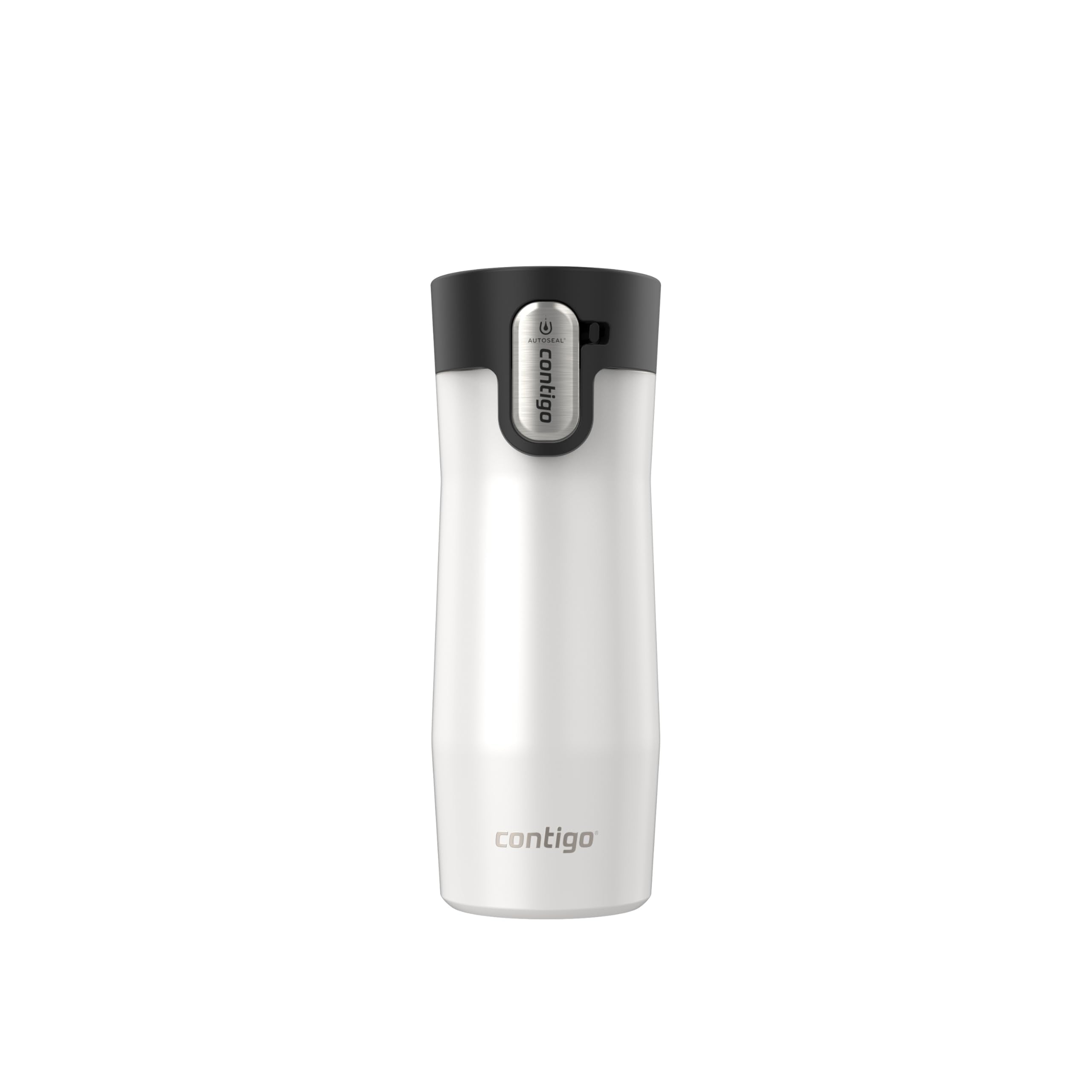 Contigo West Loop 3.0 Stainless Steel Travel Mug with Tea-Bag Hook & Spill-Proof Lid, Vacuum-Insulated Reusable Cup Coffee and Tea, 16 oz (473 mL), Salt - Keeps Drinks Hot up to 11 Hours 🍁 All In One Marketplace Canada