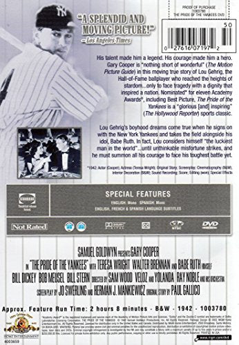 The Pride of the Yankees - DVD