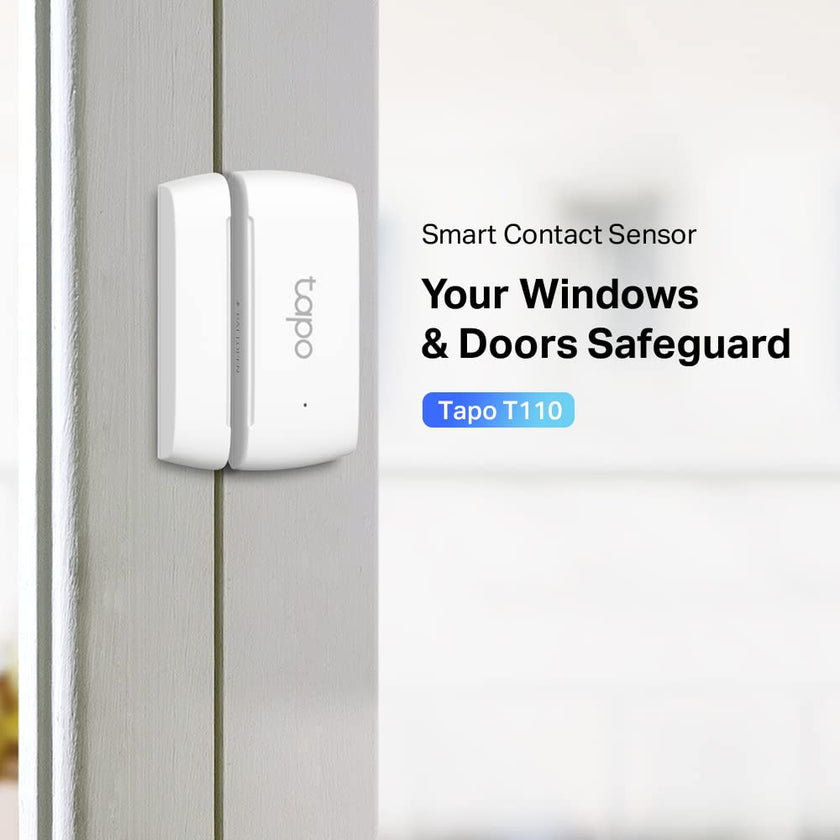 TP-Link Tapo T110 Contact Sensor, White, Requires Tapo Hub, Long Battery Life, Real-Time Notification, Smart Action 🍁 All In One Marketplace Canada