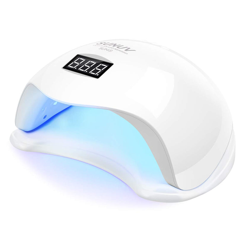 SUNUV UV Light for Nails, UV LED Nail Lamp with 4 Timer Settings, Compatible with All Gel Polish, Auto Sensor LCD Display Removable Base, SUN5 🍁 All In One Marketplace Canada