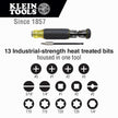 Klein Tools 32303 Multi-Bit Screwdriver/Nut Driver, Impact Rated 14-in-1 Magnetic Screwdriver Set Phillips, Slotted, Square, Combo, Torx 🍁 All In One Marketplace Canada