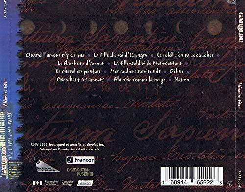 Garolou / Memoire Vive - CD (Used)
