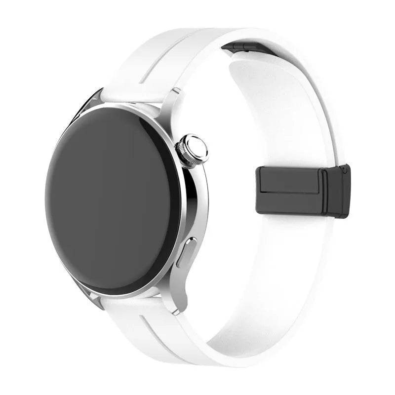Applicable Watt4 Strap Silicone Magnetic Folding Buckle Watch Band
