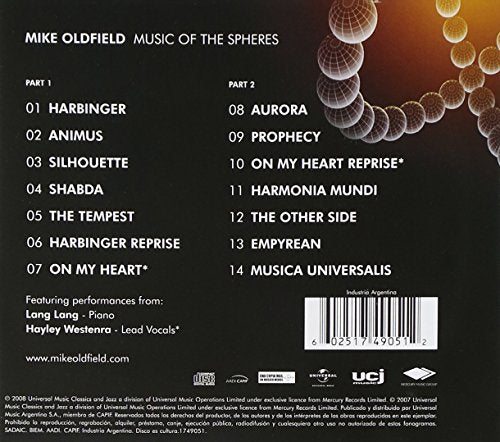 Mike Oldfield / Music of the Spheres - CD (Used)