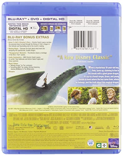 Pete's Dragon [Blu-ray + DVD + Digital HD]