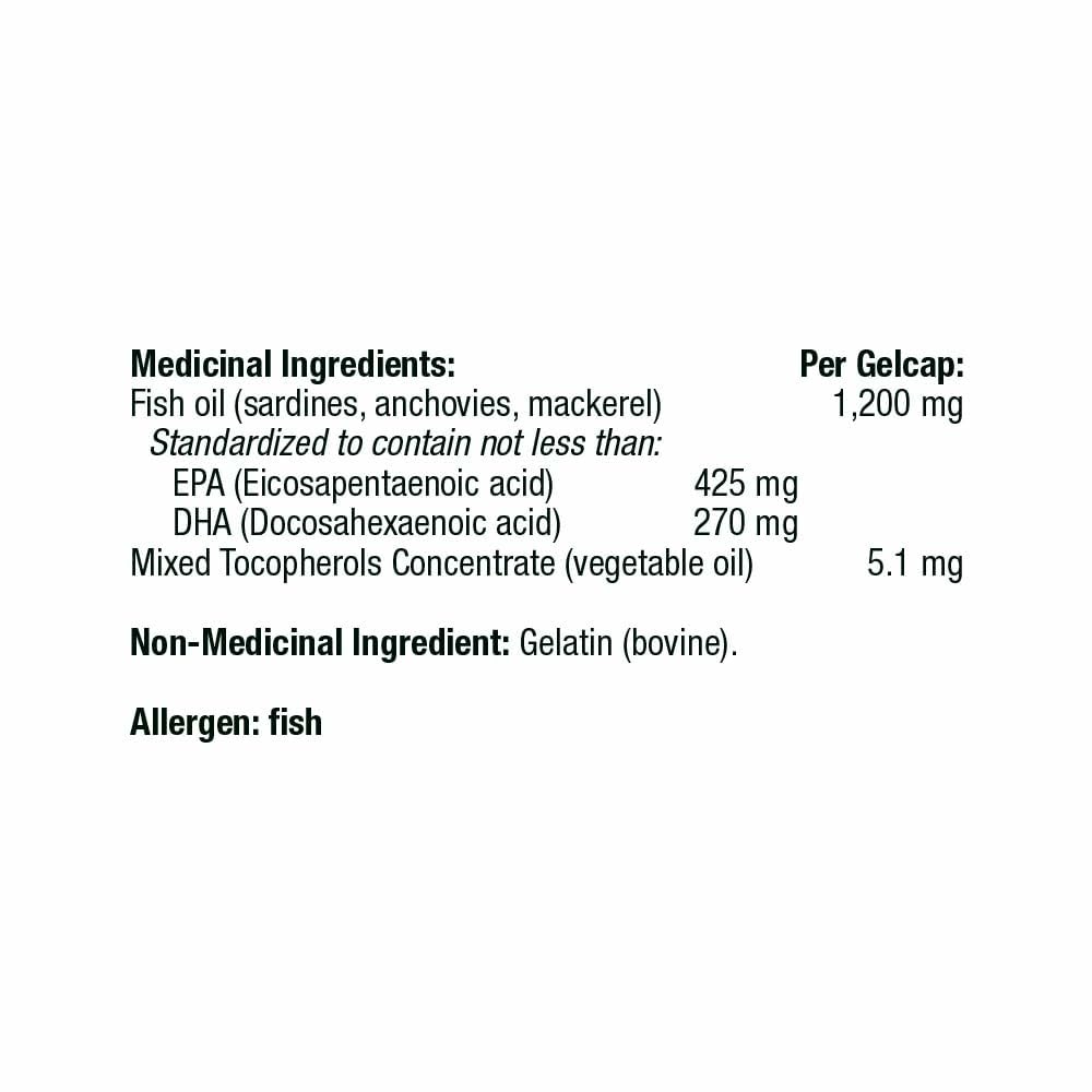 THORNE Super EPA - Omega-3 Fatty Acids EPA 425mg and DHA 270mg Supplement - Support Brain, Cardiovascular, Joints, and Skin* - Gluten-Free, Dairy-Free, Soy-Free - 90 Gelcaps 🍁 All In One Marketplace Canada