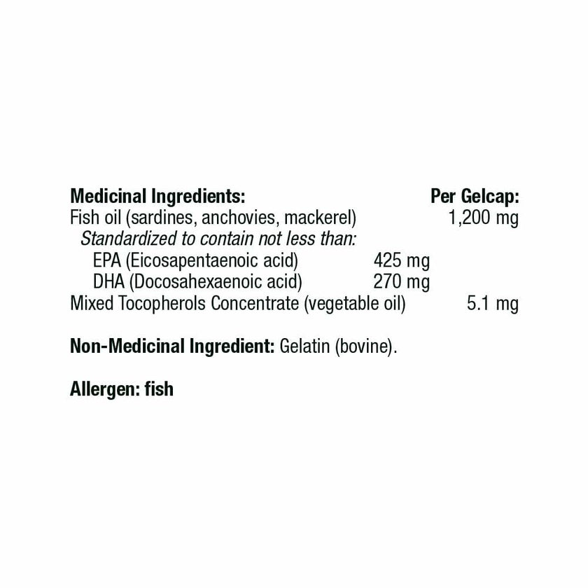 THORNE Super EPA - Omega-3 Fatty Acids EPA 425mg and DHA 270mg Supplement - Support Brain, Cardiovascular, Joints, and Skin* - Gluten-Free, Dairy-Free, Soy-Free - 90 Gelcaps 🍁 All In One Marketplace Canada