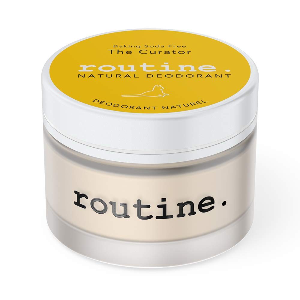 Routine Deodorant | The Curator (Baking Soda Free, Eucalyptus, Geranium, Black Spruce & Cocoa) | 58g, Aluminum Free Deodorant for Women & Men (Cream Jar formula) 🍁 All In One Marketplace Canada
