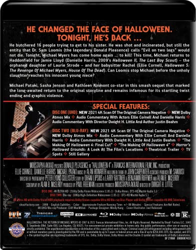 Halloween 4: The Return of Michael Myers - Collector's Edition - 4K/Blu-Ray