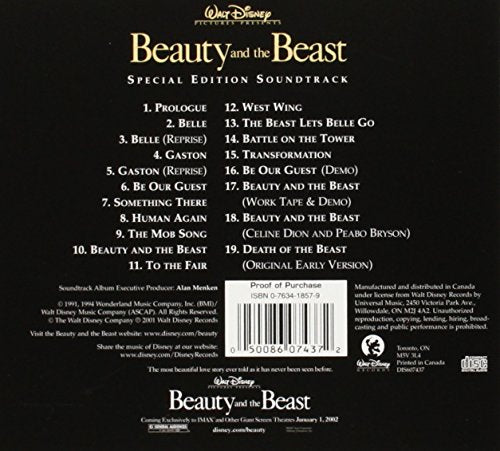 Beauty and the Beast - Special Edition Soundtrack