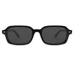 SOJOS Trendy Rectangle Polarized Sunglasses Womens Mens, Small Retro Fashion Thin Slim Square Sunnies SJ2610, Black/Grey 🍁 All In One Marketplace Canada