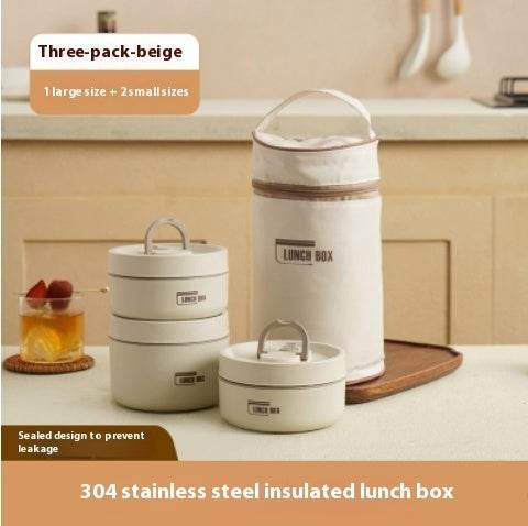 Portable PP 304 Stainless Steel Work Lunch Box