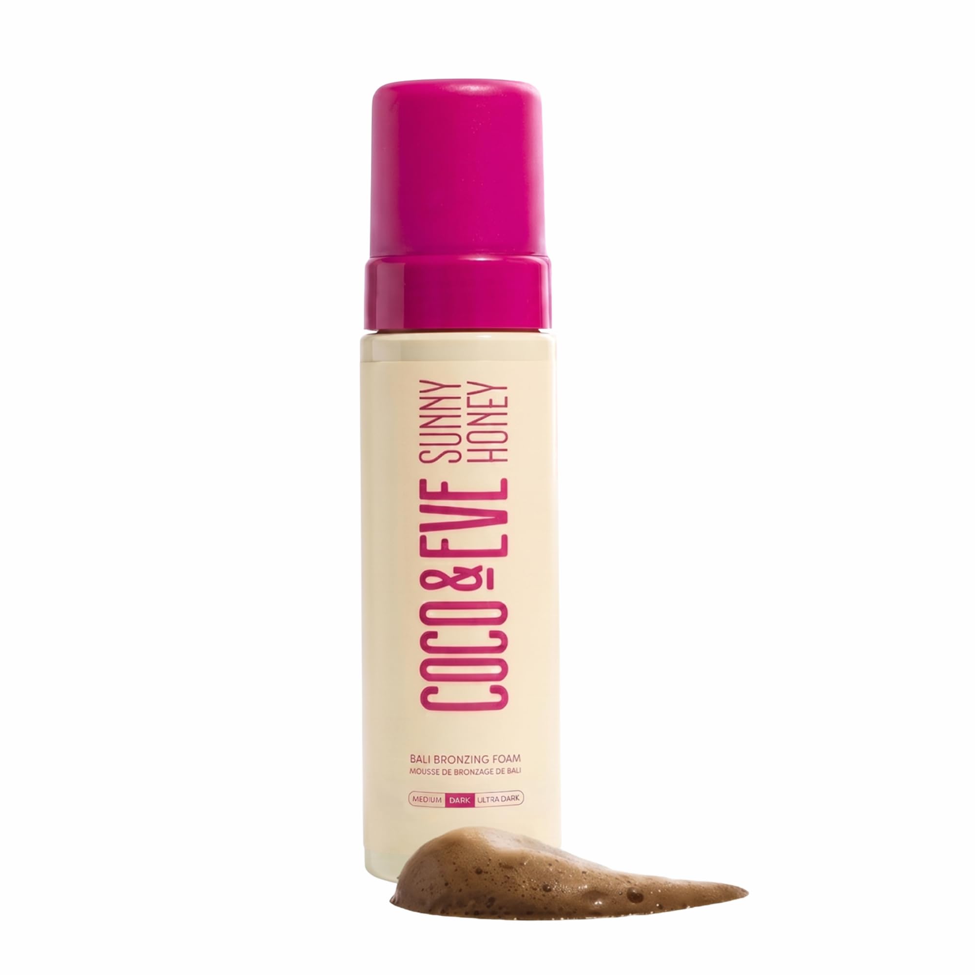 Coco & Eve Self Tanner Mousse - All Natural Sunless Tanning Mousse | Instant Self Tanning Lotion with Bali Bronzer | Sunny Honey Bali Bronzing Kit (Dark) 🍁 All In One Marketplace Canada