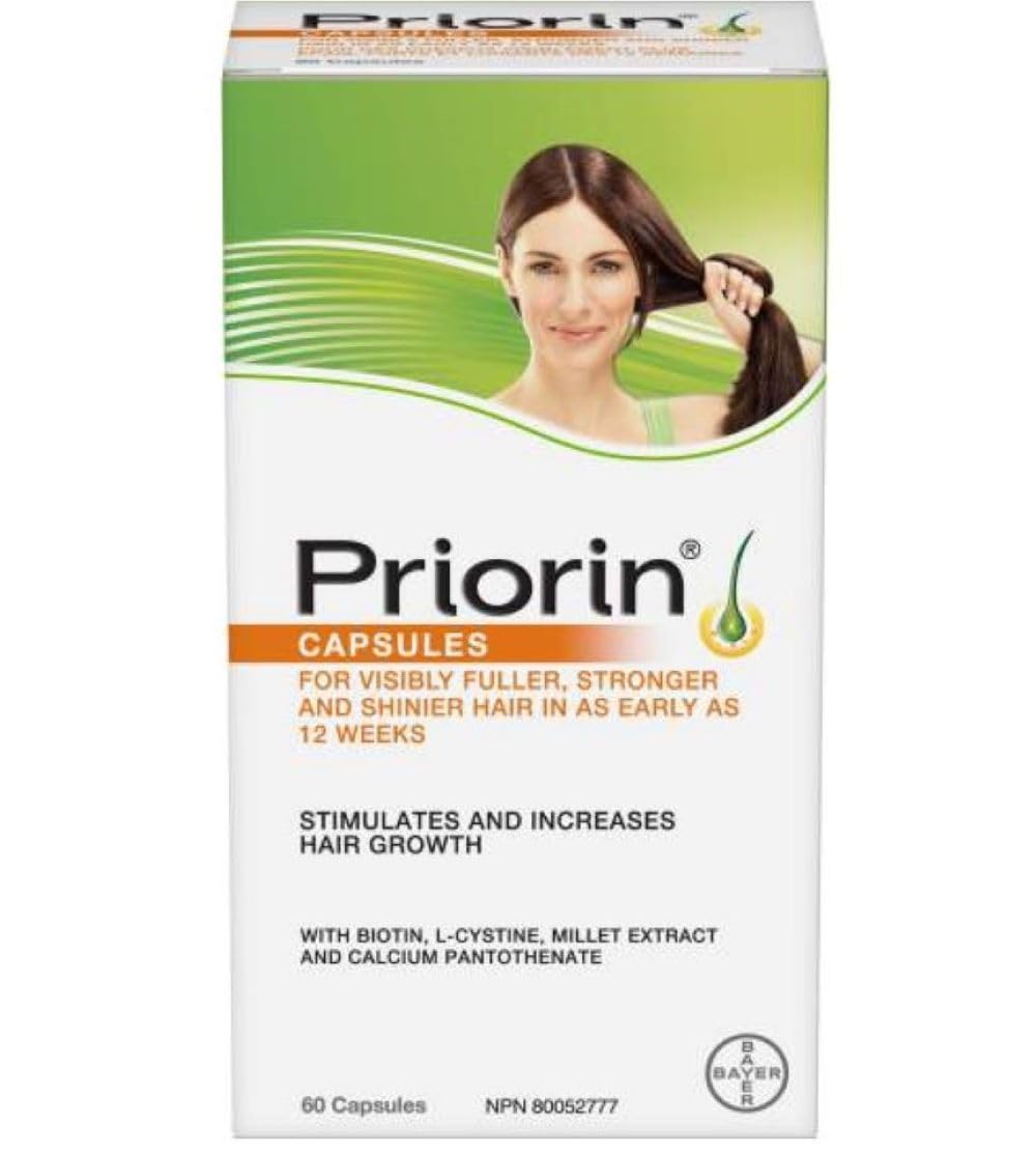 Priorin Hair Growth Vitamins With Biotin - Vitamins To Stimulate For Men And Women, Decrease Of Hair Loss After Washing, Contains Biotin For Hair Growth, 60 Count, 1 Month Supply 🍁 All In One Marketplace Canada