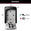 Master Lock Wall Mount Key Lock Box with Resettable Combination Lock, Outdoor Key Lock Box, 5 Key Capacity, 5401D 🍁 All In One Marketplace Canada