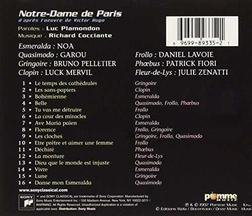 Notre-Dame de Paris:Cast Recording Highlights