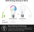 Kasa Smart Light Bulbs, Full Colour Changing Dimmable Smart WiFi Bulbs Compatible with Alexa and Google Home, A19, 9W 800 Lumens,2.4Ghz only, No Hub Required, 4-Pack (KL125P4), Multicolour 🍁 All In One Marketplace Canada