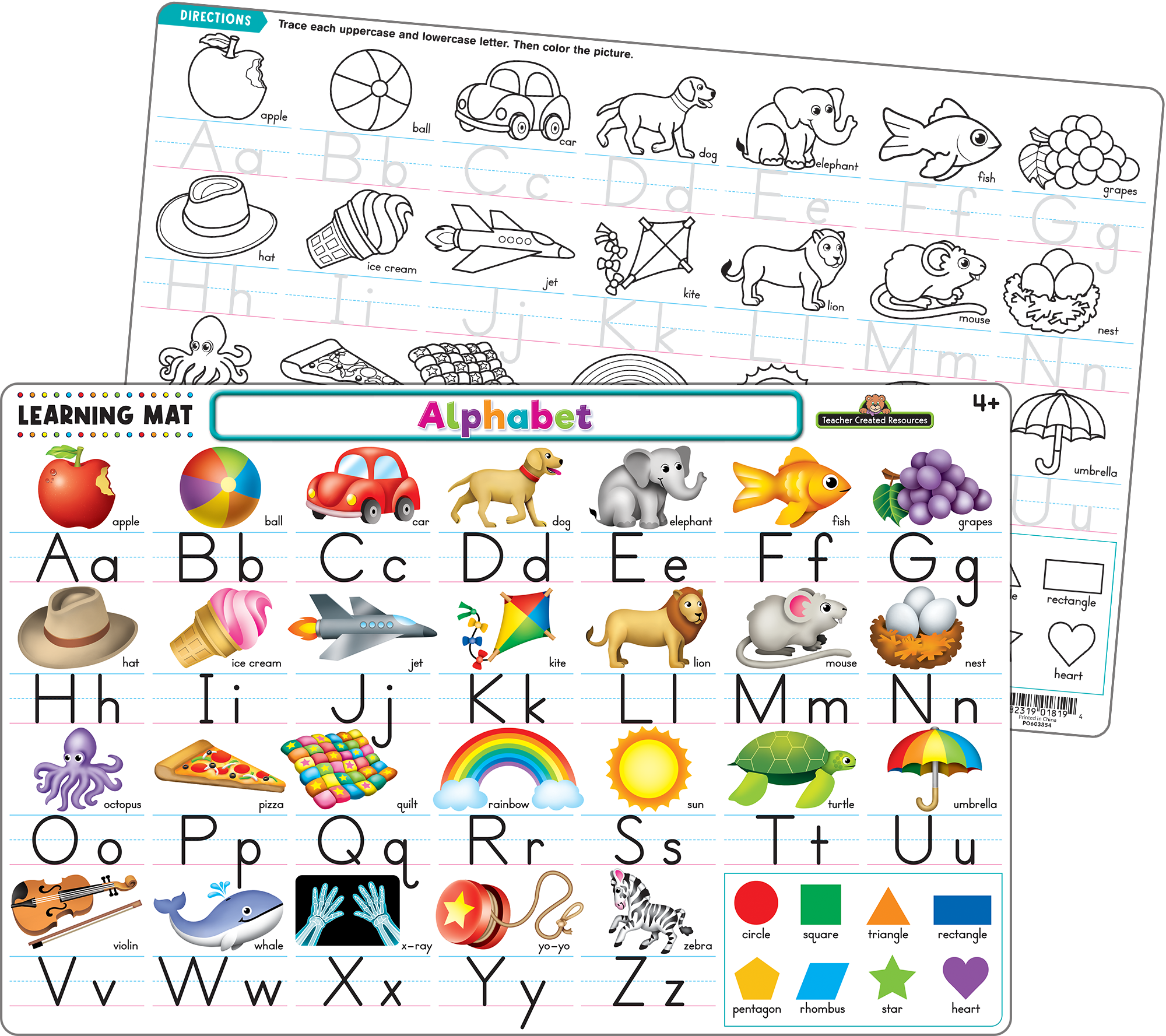 Teacher Created Resources - Alphabet Learning Mat - Large Table Mat
