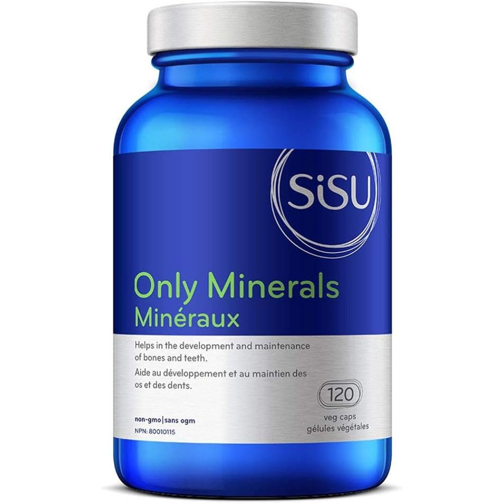 Sisu Only Minerals, 120 Caps, Blend of 12 Macro and Trace Minerals for Bone Health, Immune Function, Skin Health & Overall Wellness 🍁 All In One Marketplace Canada