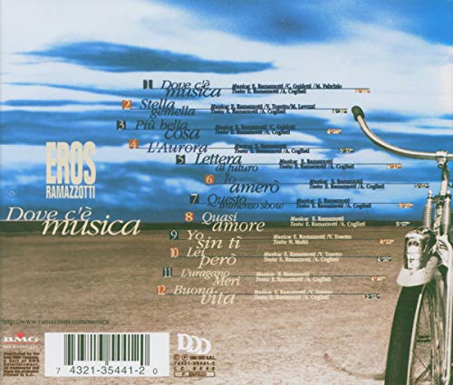 Eros Ramazzotti / Dove C'e Musica - CD (Used)