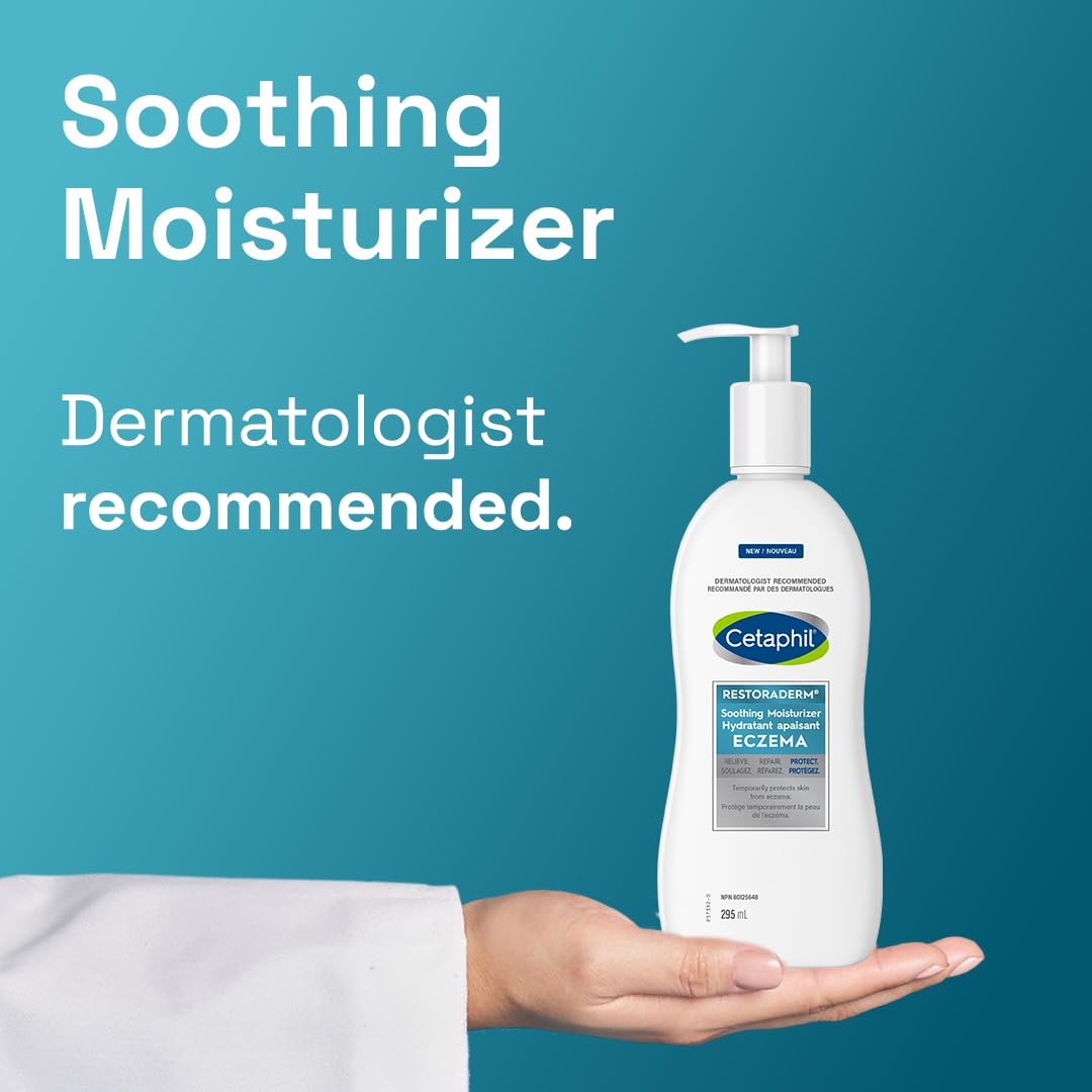 Cetaphil PRO Restoraderm Eczema Soothing Body Lotion, Body Cream with Colloidal Oats, Ceramides & Filaggrin for Dry Itchy Sensitive Skin, Dermatologist Recommended, 295ml 🍁 All In One Marketplace Canada