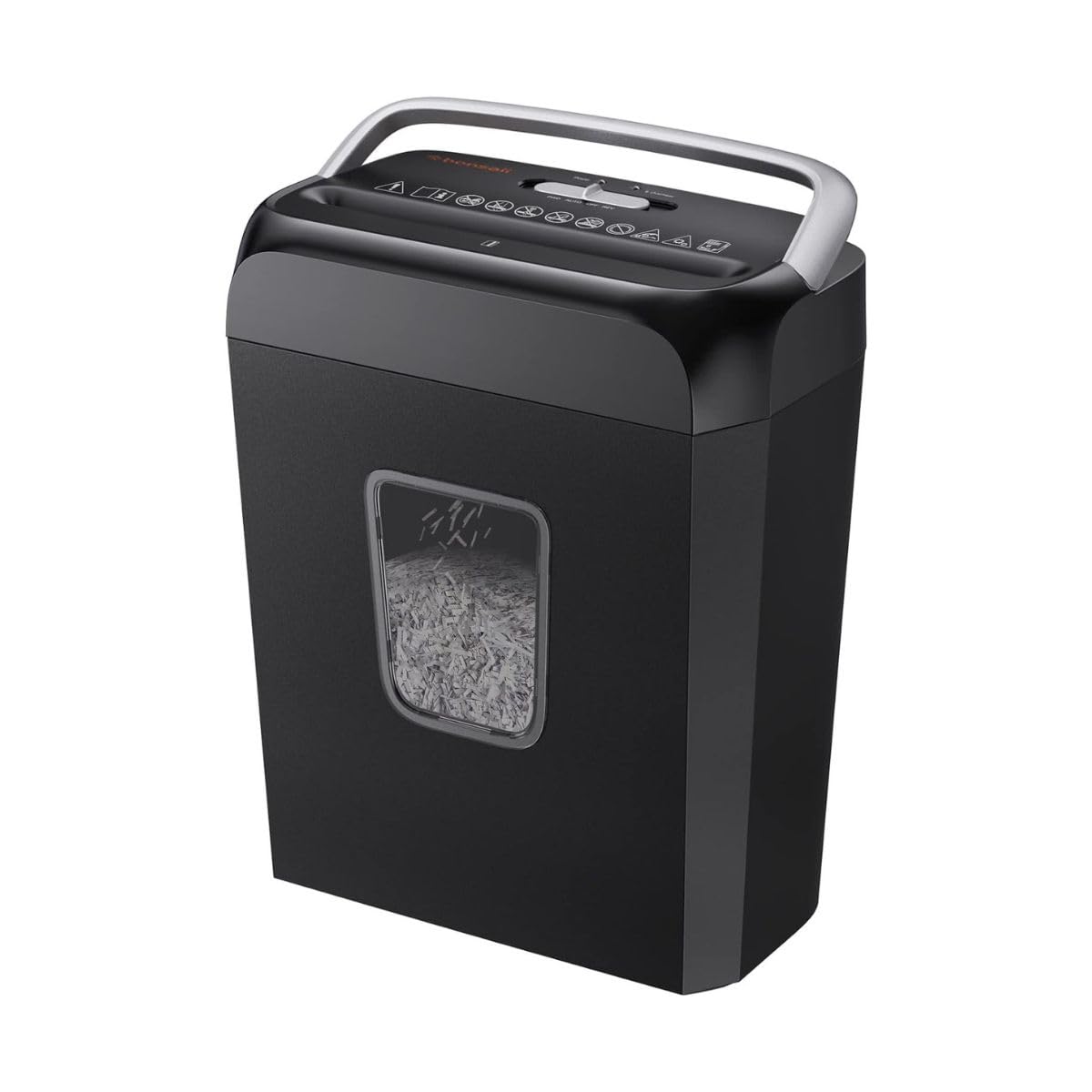 Bonsaii 6-Sheet Crosscut Paper Shredder for Home Use, Small Paper Shredder for Home Office, Portable Document Shredder with 3.4 Gal Wastebasket (C237-B) 🍁 All In One Marketplace Canada