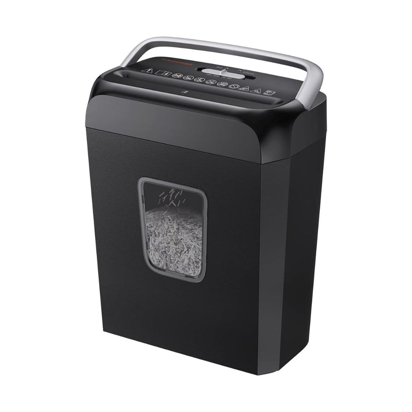 Bonsaii 6-Sheet Crosscut Paper Shredder for Home Use, Small Paper Shredder for Home Office, Portable Document Shredder with 3.4 Gal Wastebasket (C237-B) 🍁 All In One Marketplace Canada
