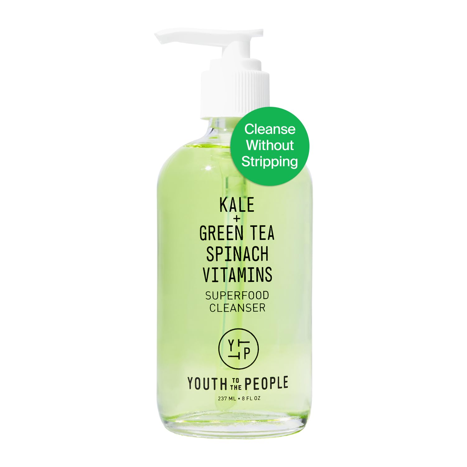 YTTP Superfood Gentle Face Cleanser - Daily Face Wash, Pore Minimizer + Makeup Remover - Lightweight & Hydrating Gel to Foaming Face Wash for Glowing Skin - Vegan Skin Care for Men & Women (8oz) 🍁 All In One Marketplace Canada