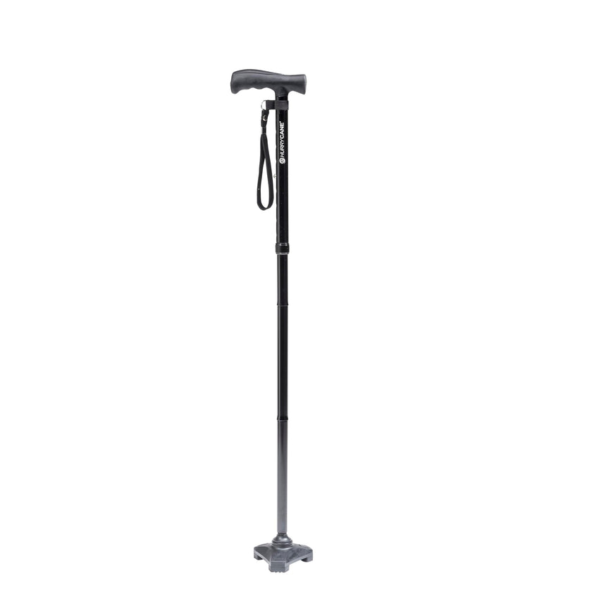 HurryCane Freedom Edition Folding Walking Cane, Black 🍁 All In One Marketplace Canada