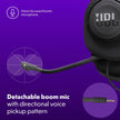 JBL Quantum 100M2 - Wired Over-Ear Gaming Headset with omnidirectional, Detachable mic with Mute Option and Fabric-Covered Memory Foam Ear Cushions, Compatible with All Platforms (Black) 🍁 All In One Marketplace Canada