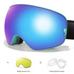 Men's And Women's Anti-fog Card Myopia Glasses Coated Large Spherical Eye Protection Ski Mountaineering Equipment
