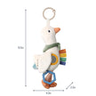 Itzy Ritzy Bitzy Traveler Car Seat & Stroller Toy for Babies – Developmental Sensory Toy Features Crinkle & Rattle Sounds & Multiple Textures – Hanging Travel Buddy for On-the-Go Entertainment (Goose) 🍁 All In One Marketplace Canada