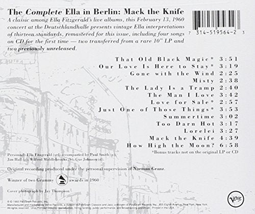 Complete Ella In Berlin: Mack Knife