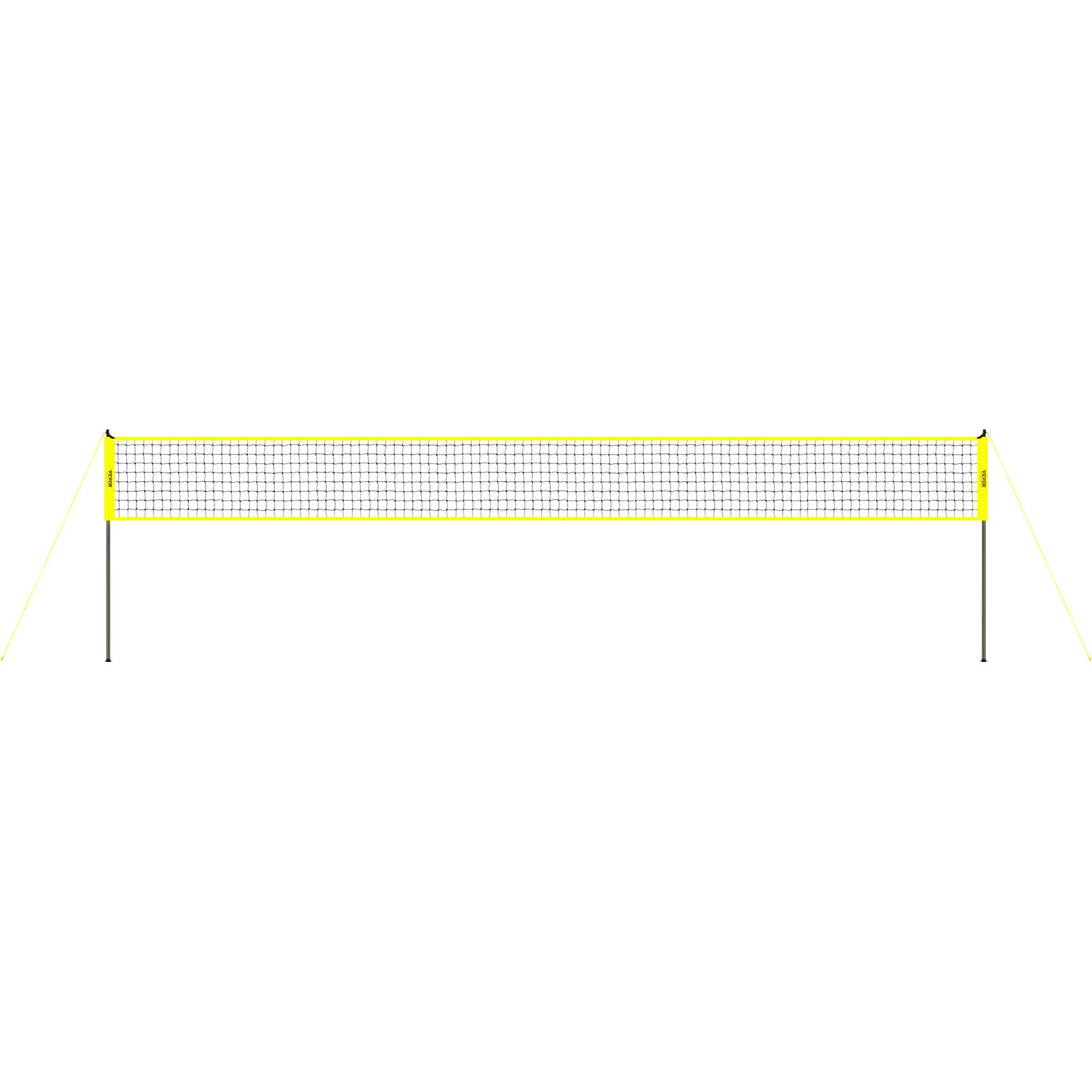 VEVOR Outdoor Portable Volleyball Net System, Adjustable Height Steel Poles, Professional Volleyball Set with PVC Volleyball, Pump, Carrying Bag, Heavy Duty Volleyball Net for Backyard, Beach, Lawn 🍁 All In One Marketplace Canada