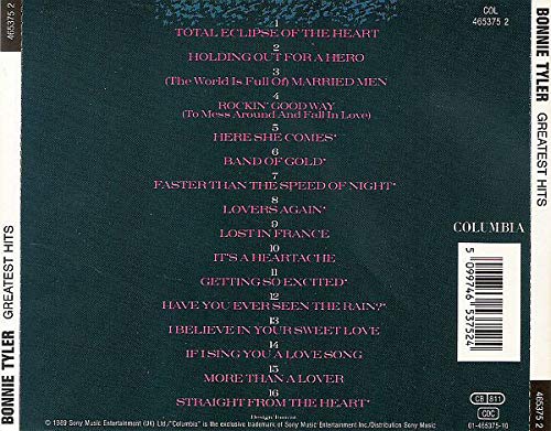 Bonnie Tyler / Greatest Hits - CD (Used)
