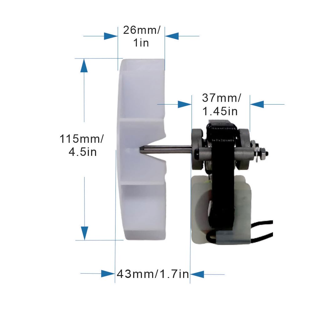 SM550, Universal Bathroom Vent Fan Motor Replacement Kit, 50 CFM, Compatible with Bay Motors, Sears 569, Uppco, Ventorola E498-1, Dayton, Nutone Broan and Many Other Units (1 Pack 🍁 All In One Marketplace Canada