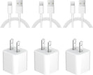 iPhone Charger Fast Charging [Apple MFi Certified] 3 Pack USB A Charger Block with 6ft USB A to Lightning Cable Compatible with iPhone 14 13/12/11/XS/XR/X 8 7/iPad 🍁 All In One Marketplace Canada