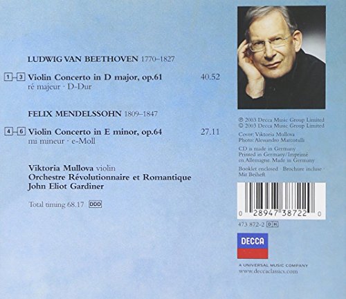 Beethoven: Vln Cto / Mendelssohn: Vln Cto