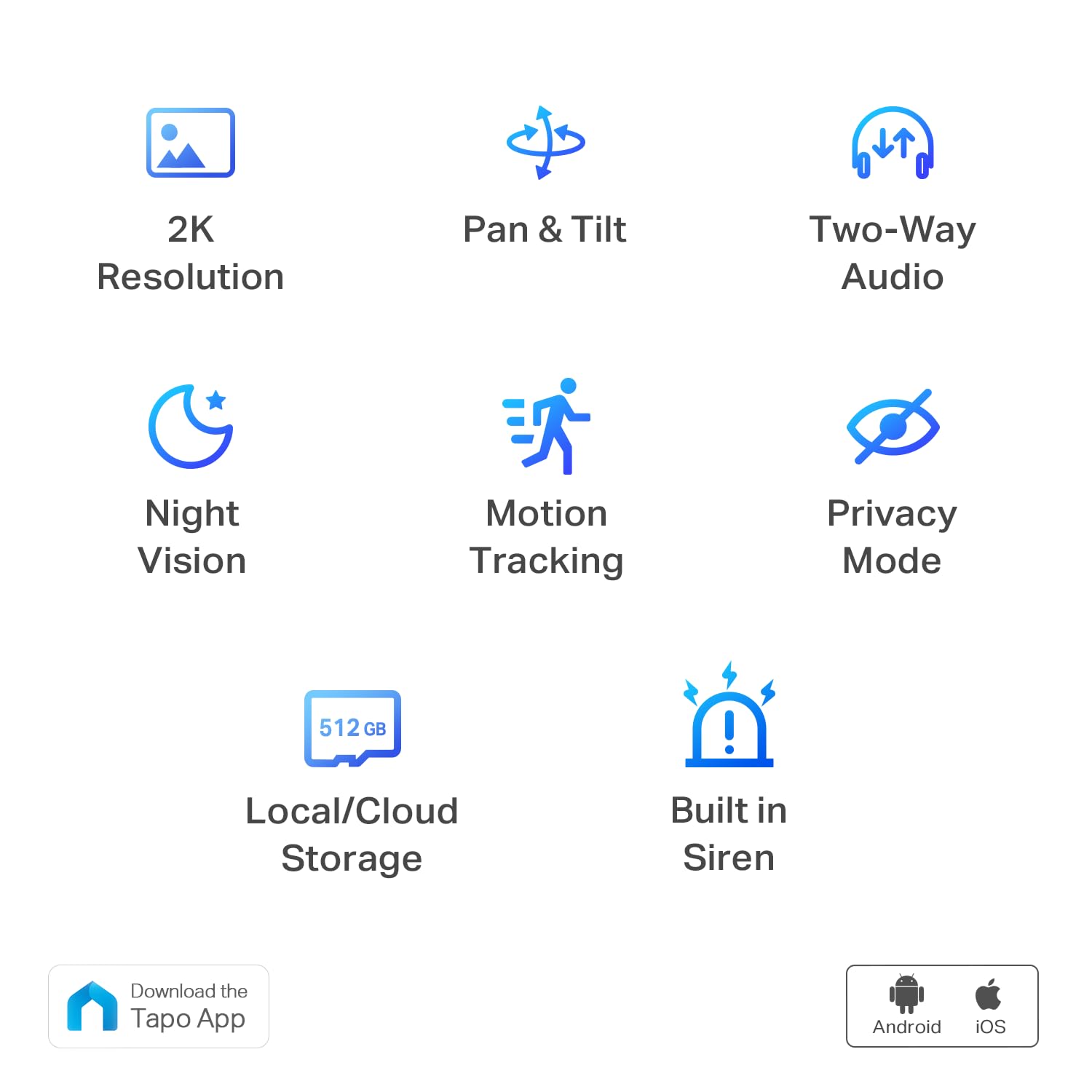 TP-Link Tapo 2K Pan/Tilt Indoor Security WiFi Camera, Baby & Pet Camera w/ 360° Motion Tracking, 2-Way Audio, Night Vision, Cloud & Local Storage (Up to 256 GB), Works w/Alexa & Google (Tapo C210) 🍁 All In One Marketplace Canada